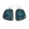 Native American Turquoise Sterling Silver Hook Dangle Navajo Earrings X11398